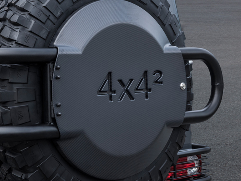 Fiberglass 4x4 Rear Spare Wheel Cover for Mercedes-Benz W463